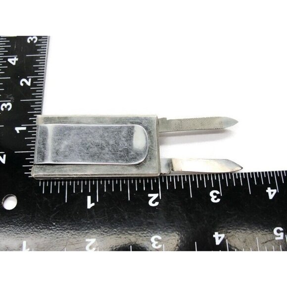 Florida Seahorse Starfish Sea Shell Knife File Money Clip Stainless Steel Wallet - Picture 4 of 6